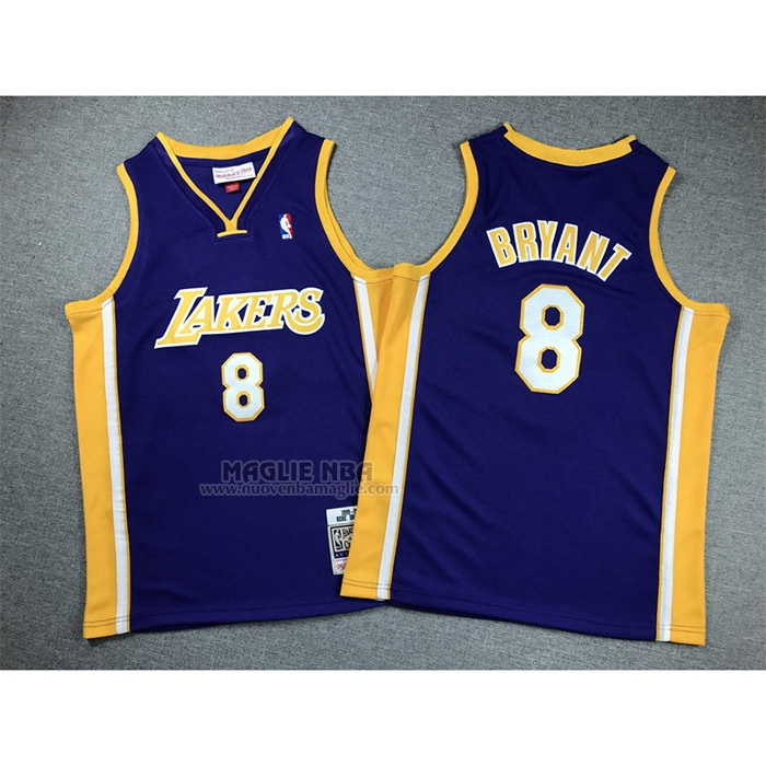 Maglia
 Kobe Bryant NO 8 Bambino
 Los Angeles Lakers Mitchell & Ness 1999-00 Viola
